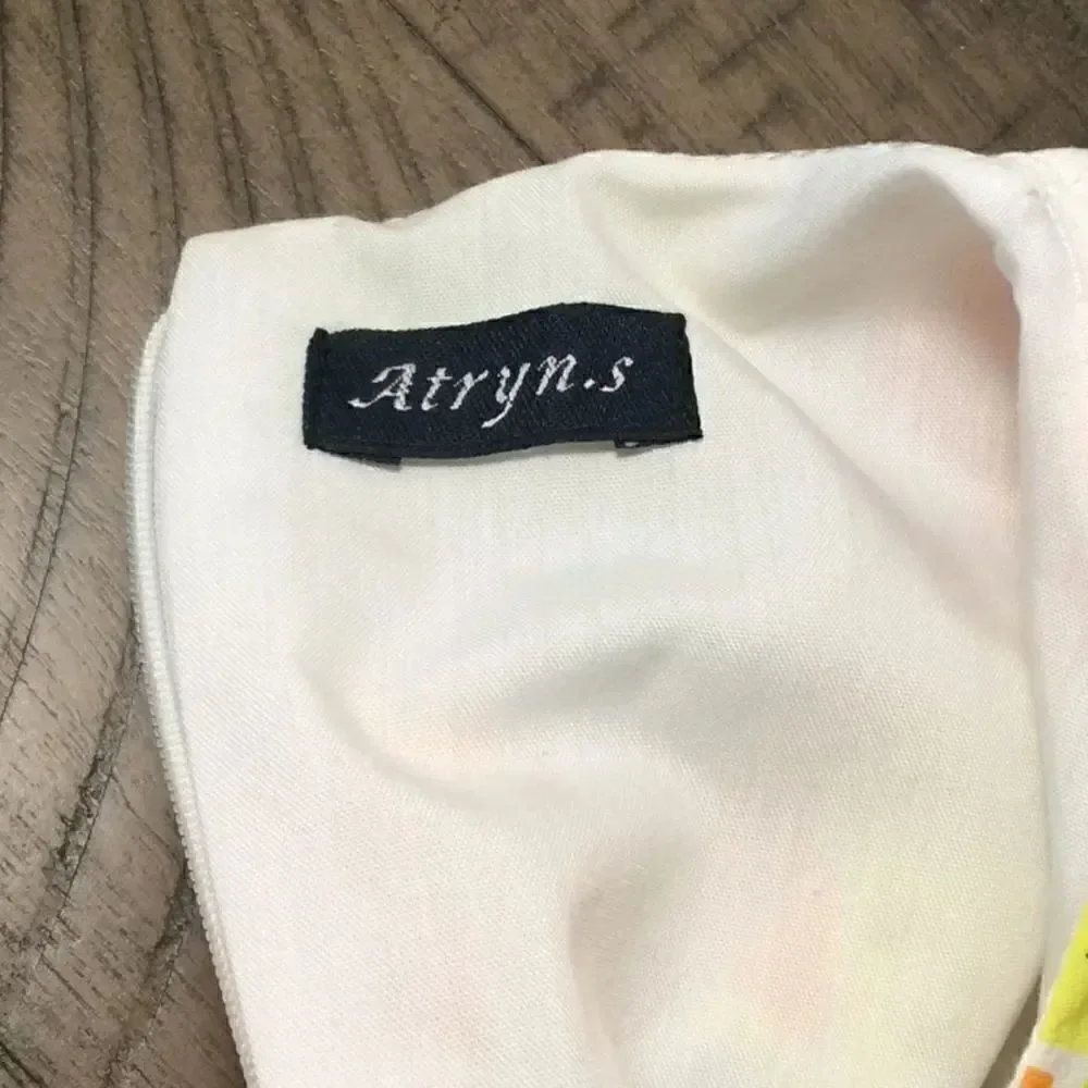 Lemon & Orange cotton dress 2/3T 17” long 10”waist